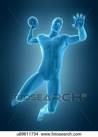 Handball player, illustration View Large Photo Image Picture - Handball player, illustration. Fotosearch