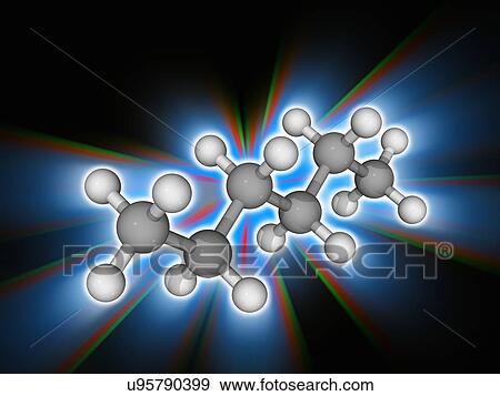 Hexane organic compound molecule View Large Photo Image Stock Photo - Hexane organic compound molecule. Fotosearch