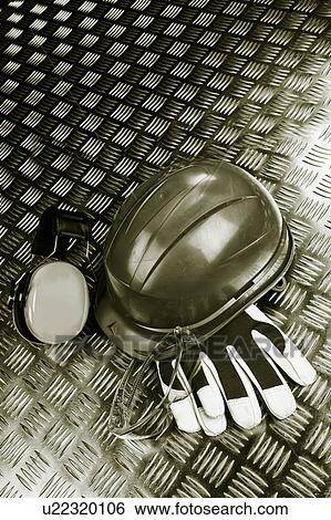 Stock Photograph - Industrial work wear, still life. Fotosearch
