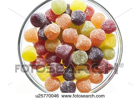 Jelly sweets in bowl View Large Photo Image Stock Photograph - Jelly sweets in bowl. Fotosearch