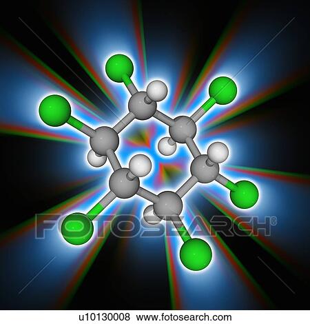 Stock Photo - Lindane organochlorine compound. Fotosearch