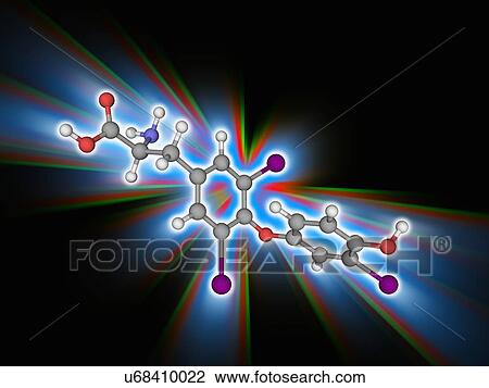 Liothyronine hormone molecule View Large Photo Image Stock Image - Liothyronine hormone molecule. Fotosearch