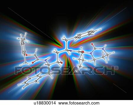 Lopinavir drug molecule View Large Photo Image Picture - Lopinavir drug molecule. Fotosearch