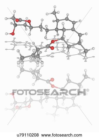 Lovastatin drug molecule View Large Photo Image Stock Photo - Lovastatin drug molecule. Fotosearch
