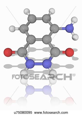 Stock Photography - Luminol organic compound molecule. Fotosearch