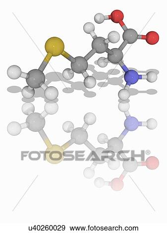 Stock Photo - Methionine organic compound molecule. Fotosearch