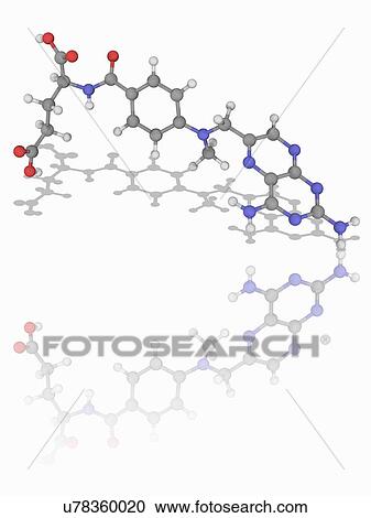 Stock Image - Methotrexate drug molecule. Fotosearch