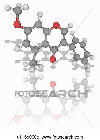 Stock Photography - Methoxyisoflavone organic compound molecule. Fotosearch