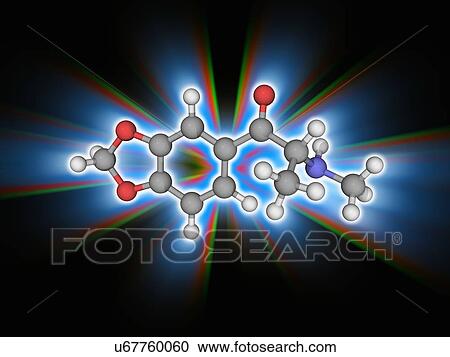 Stock Image - Methylone drug molecule. Fotosearch