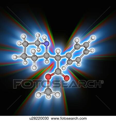 Stock Image - Methylphenidate drug molecule. Fotosearch