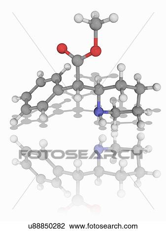 Stock Image - Methylphenidate drug molecule. Fotosearch