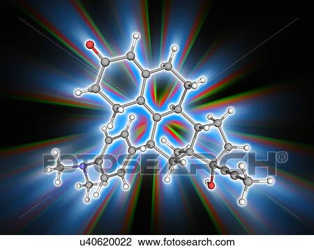 Mifepristone drug molecule View Large Photo Image Stock Image - Mifepristone drug molecule. Fotosearch