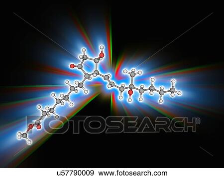 Stock Photo - Misoprostol drug molecule. Fotosearch