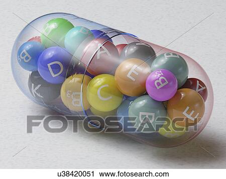 Multi vitamin pill View Large Photo Image Stock Image - Multi vitamin pill. Fotosearch