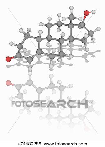 Stock Photography - Nandrolone drug molecule. Fotosearch