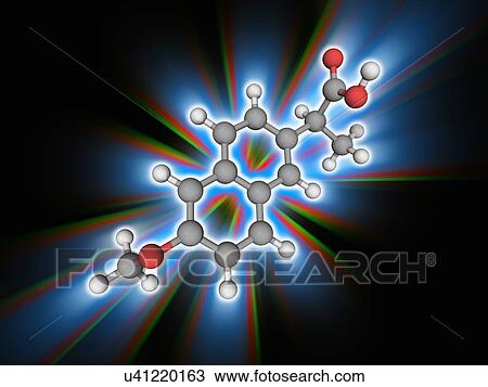 Naproxen drug molecule View Large Photo Image Stock Image - Naproxen drug molecule. Fotosearch