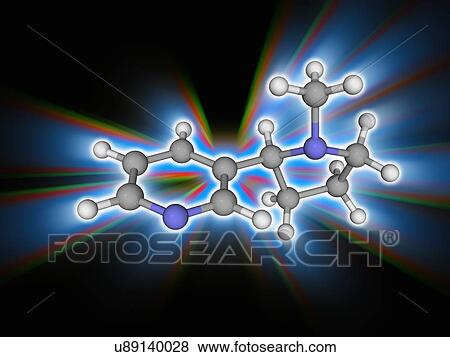 Nicotine organic compound molecule View Large Photo Image Stock Photo - Nicotine organic compound molecule. Fotosearch