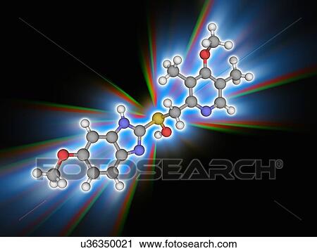 Omeprazole drug molecule View Large Photo Image Stock Image - Omeprazole drug molecule. Fotosearch