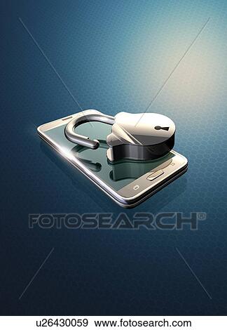 Stock Photo - Online security, illustration. Fotosearch
