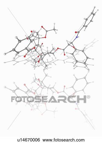 Stock Photograph - Paclitaxel drug molecule. Fotosearch