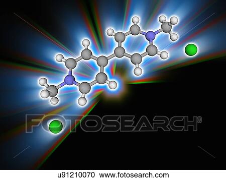 Paraquat herbicide molecule View Large Photo Image Stock Image - Paraquat herbicide molecule. Fotosearch