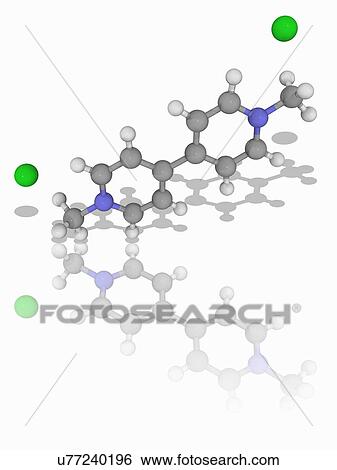 Stock Photograph - Paraquat herbicide molecule. Fotosearch