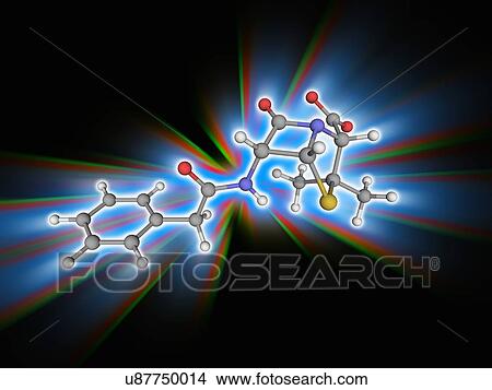 Penicillin G drug molecule View Large Photo Image Picture - Penicillin G drug molecule. Fotosearch