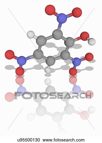 Picric acid organic compound molecule View Large Photo Image Stock Image - Picric acid organic compound molecule. Fotosearch