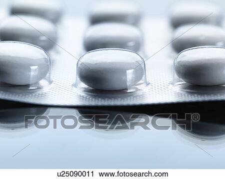 Stock Image - Pills in blister pack. Fotosearch