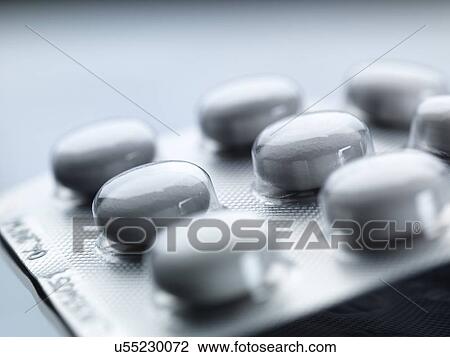 Stock Image - Pills in blister pack. Fotosearch