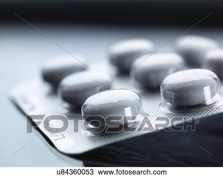 Stock Image - Pills in blister pack. Fotosearch