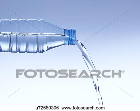 Stock Photograph - Pouring water from bottle. Fotosearch