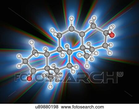 Prasterone hormone molecule View Large Photo Image Stock Photo - Prasterone hormone molecule. Fotosearch