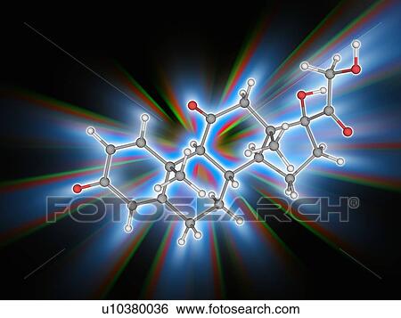 Stock Photograph - Prednisone drug molecule. Fotosearch