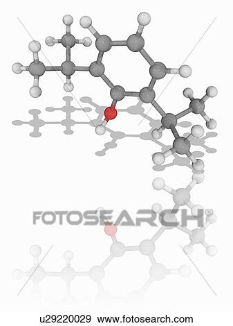 Stock Photo - Propofol drug molecule. Fotosearch