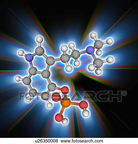 Stock Photo - Psilocybine drug molecule. Fotosearch