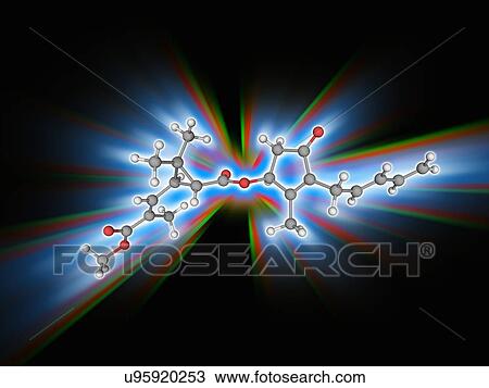 Pyrethrin II insecticide molecule View Large Photo Image Stock Image - Pyrethrin II insecticide molecule. Fotosearch