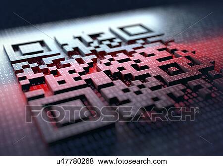 Stock Photo - Qr code. Fotosearch