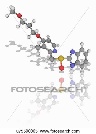 Stock Photography - Rabeprazole drug molecule. Fotosearch