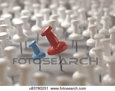Red and blue push pins View Large Photo Image Stock Image - Red and blue push pins. Fotosearch
