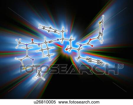 Stock Photography - Ritonavir drug molecule. Fotosearch