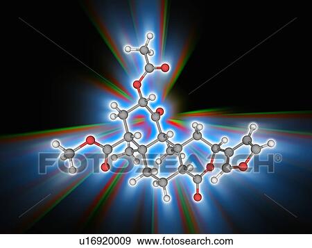Stock Photo - Salvinorin A drug molecule. Fotosearch