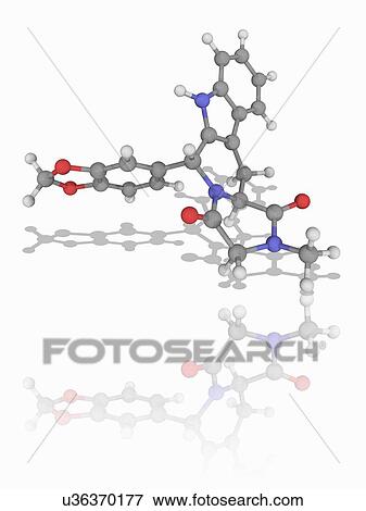 Stock Photo - Tadalafil drug molecule. Fotosearch