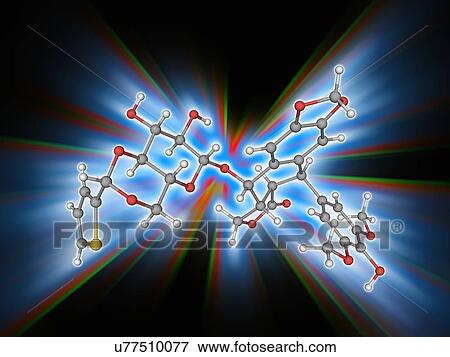 Stock Photo - Teniposide drug molecule. Fotosearch