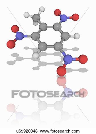 TNT organic compound molecule View Large Photo Image Stock Photo - TNT organic compound molecule. Fotosearch