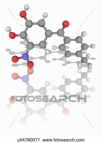 Stock Photo - Tolcapone drug molecule. Fotosearch