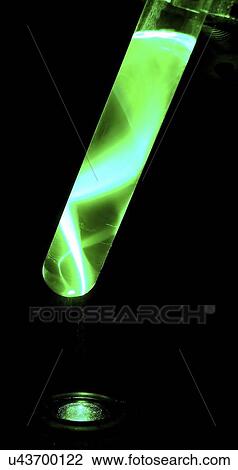 Stock Image - Total internal reflection of a laser beam. Fotosearch