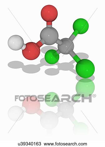 Trichloroacetic acid chemical compound molecule View Large Photo Image Stock Image - Trichloroacetic acid chemical compound molecule. Fotosearch