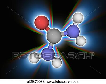 Stock Image - Urea organic compound molecule. Fotosearch