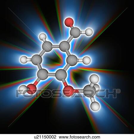 Vanillin organic compound molecule View Large Photo Image Stock Image - Vanillin organic compound molecule. Fotosearch